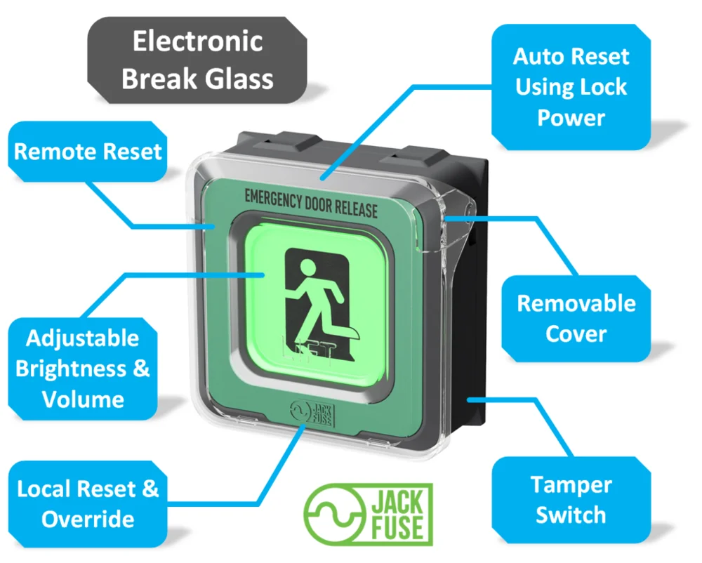 JACKFUSE ELECTRONIC BREAK GLASS - CHARCOAL