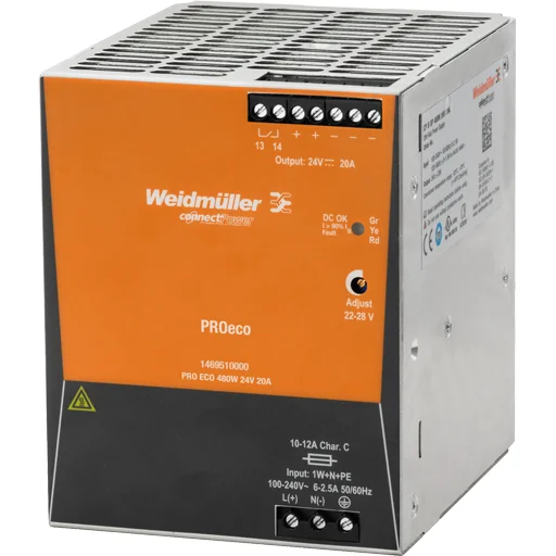 AXIS PS24 480W POWER SUPPLY FOR DIN RAIL MOUNTING FOR Q86, Q87 & T99A